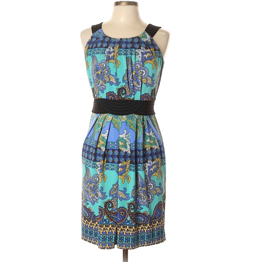 Rabbit Rabbit Rabbit Designs Casual Print Dress - Size 12 - Colorful Versatile
